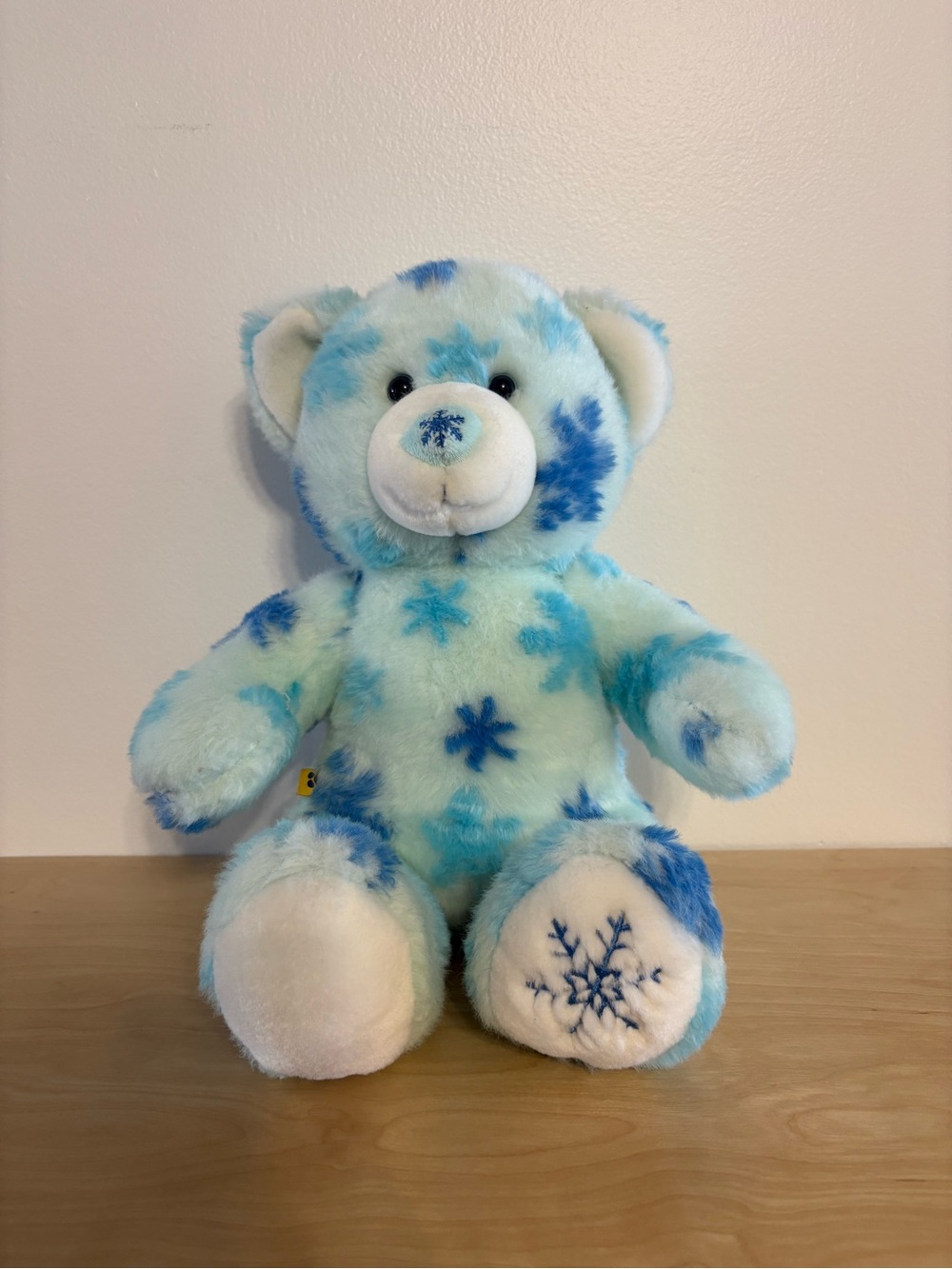 Build-A-Bear Blue Snowflake Bear Plush (Retired)